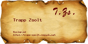 Trapp Zsolt névjegykártya